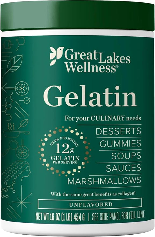 Grass Fed Bovine Gelatin Powder by Great Lakes