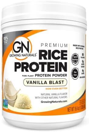 Rice Protein Powder Vanilla by Growing Naturals