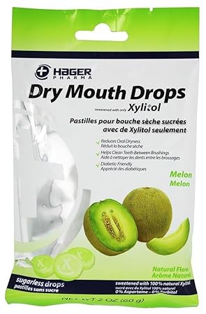 Dry Mouth Drops Melon by Hager Pharma