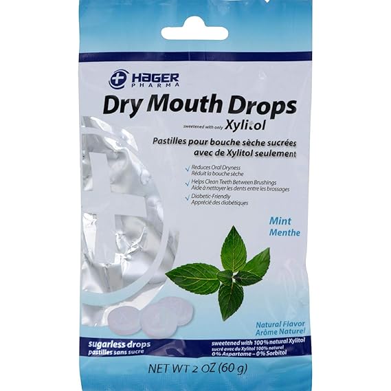 Dry Mouth Drops Mint by Hager Pharma