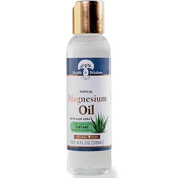 Magnesium Oil with Aloe by Health and Wisdom