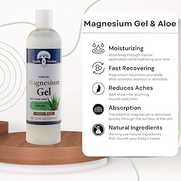 Magnesium Gel with Aloe by Health and Wisdom