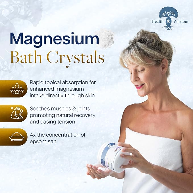 Magnesium Bath Crystals by Health and Wisdom