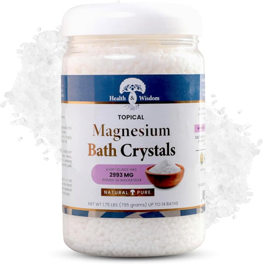 Magnesium Bath Crystals by Health and Wisdom