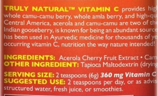 Truly Natural Vitamin C Powder by Health Force