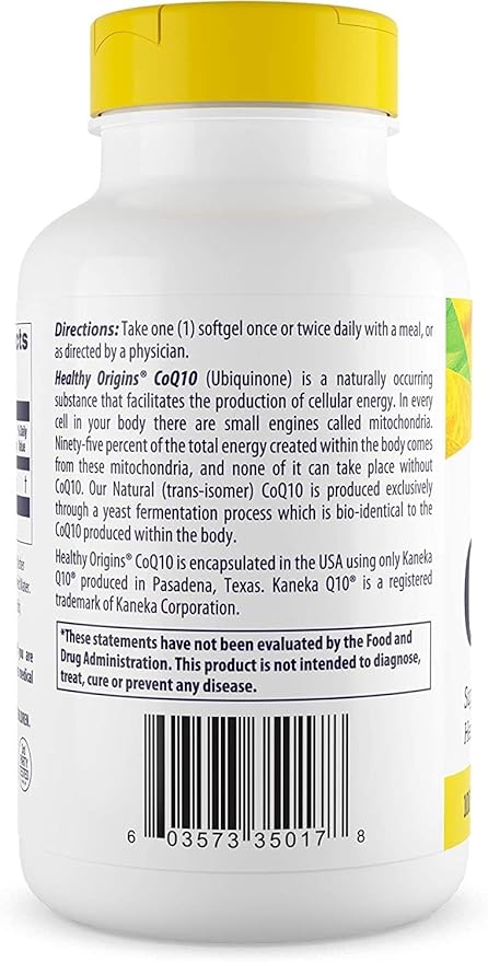 CoQ10 100mg Softgels by Healthy Origins
