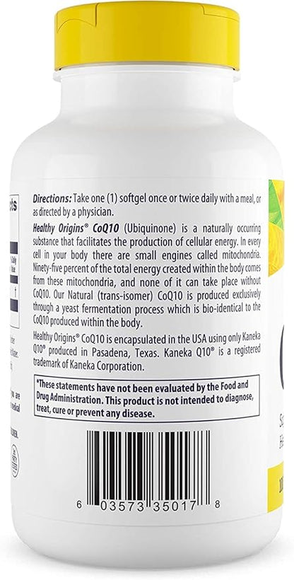 CoQ10 100mg Softgels by Healthy Origins