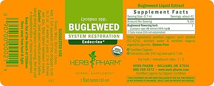 Bugleweed Liquid Exract by Herb Pharm