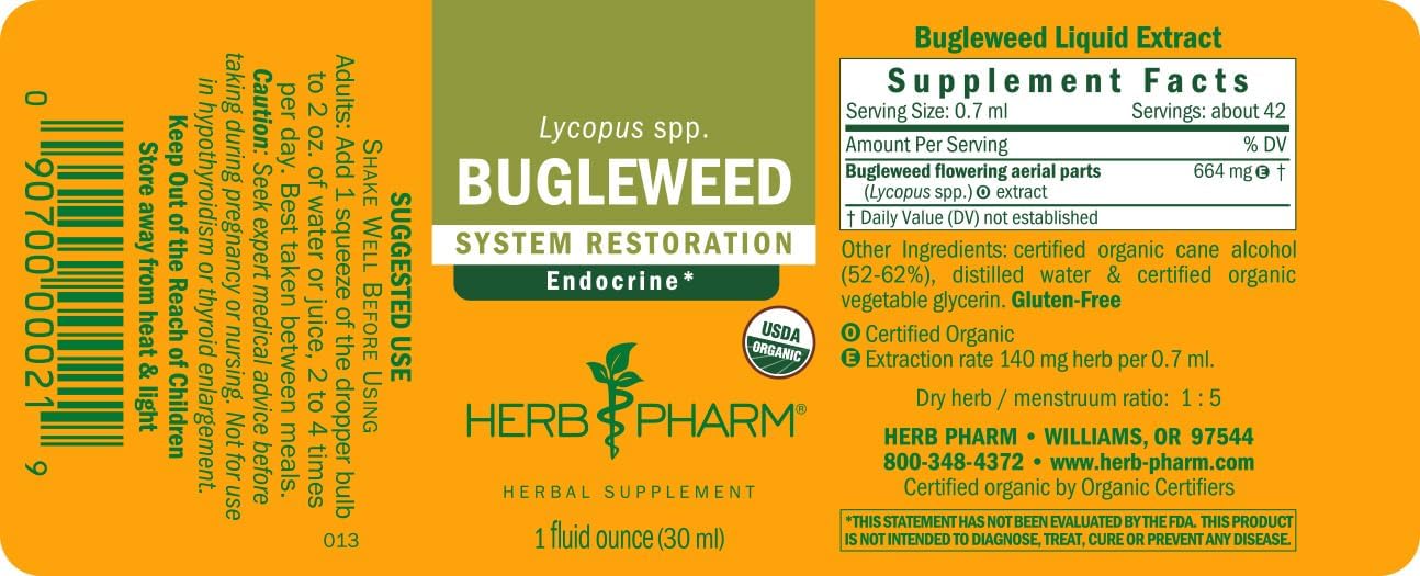Bugleweed Liquid Exract by Herb Pharm