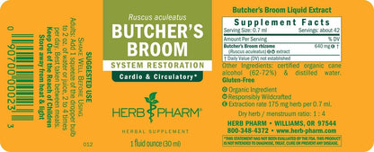 Butcher's Broom Liquid Extract by Herb Pharm