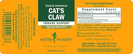 Cat's Claw Liquid Extract by Herb Pharm