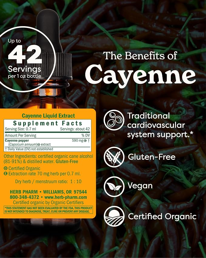 Cayenne Liquid Extract by Herb Pharm