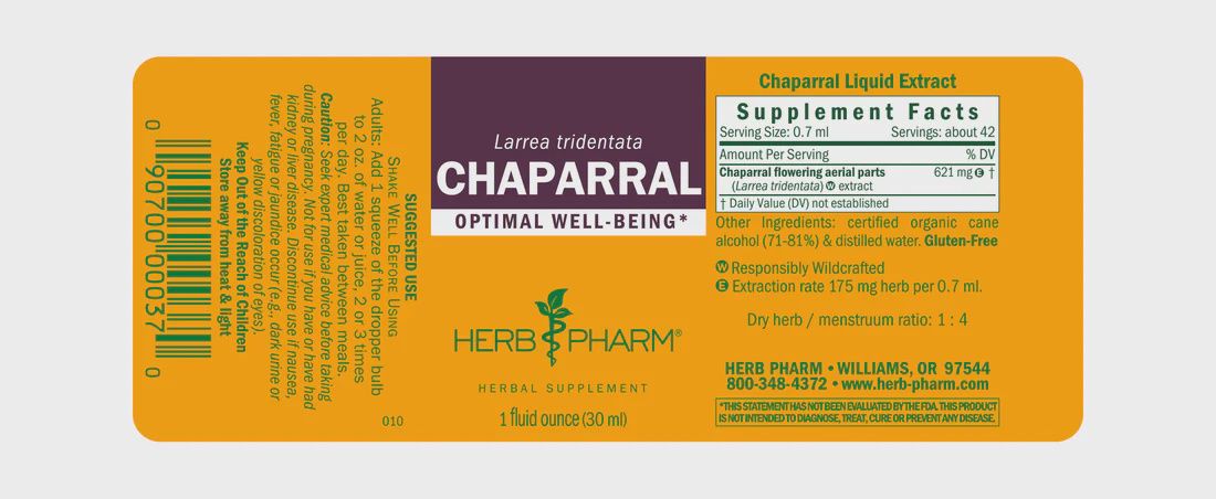 Chaparral Liquid Extract by Herb Pharm