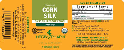 Corn Silk Liquid Extract by Herb Pharm