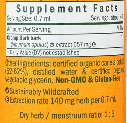 Cramp Bark Liquid Extract by Herb Pharm