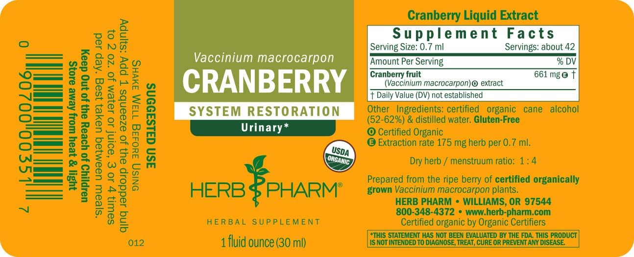 Cranberry Liquid Extract by Herb Pharm