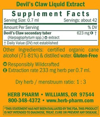Devil's Claw Liquid Extract by Herb Pharm