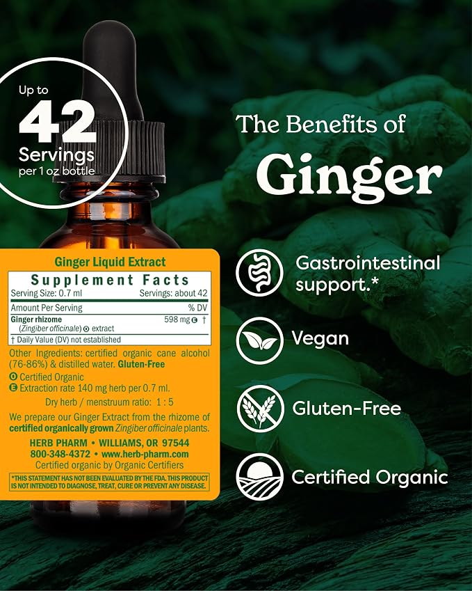Ginger Liquid Extract by Herb Pharm