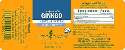 Ginkgo Liquid Extract by Herb Pharm