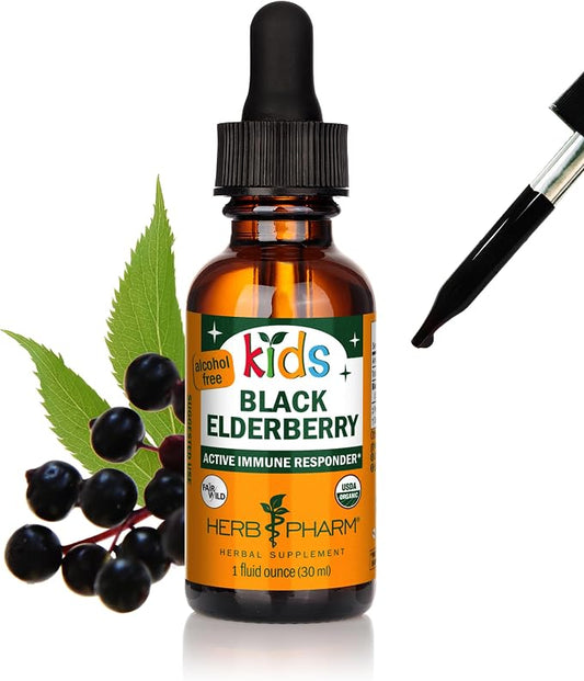 Black Elderberry Liquid Extract for Kids by Herb Pharm