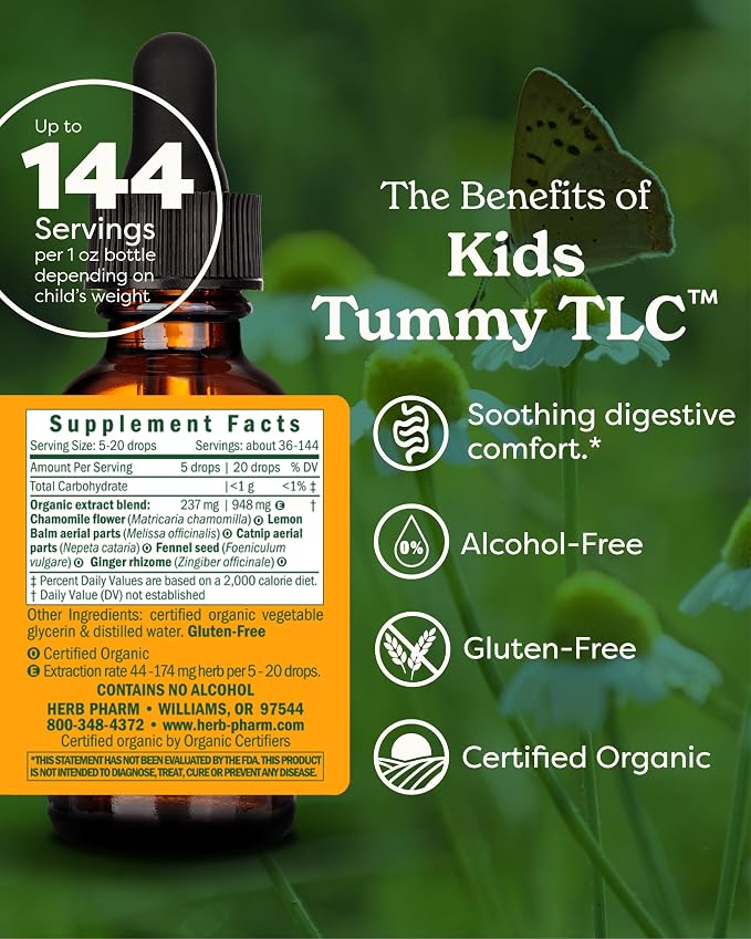Tummy TLC Liquid for Kids by Herb Pharm