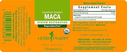 Maca Liquid Extract by Herb Pharm