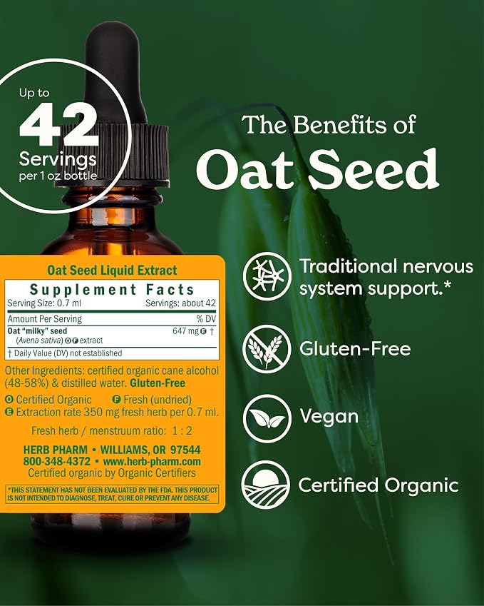 Oat Seed Liquid Extract by Herb Pharm