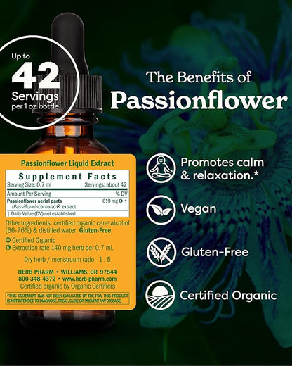 Passionflower Liquid Extract by Herb Pharm