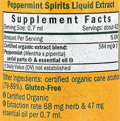Peppermint Spirits Liquid Extract by Herb Pharm