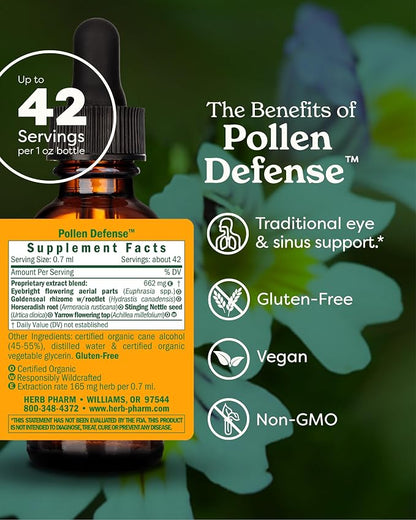 Pollen Defense Liquid Tincture by Herb Pharm