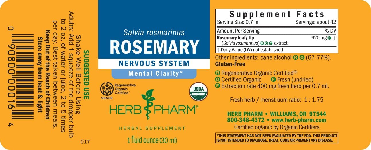 Rosemary Liquid Extract by Herb Pharm