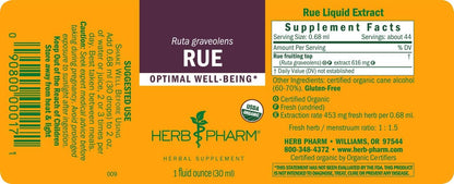Rue Liquid Extract by Herb Pharm