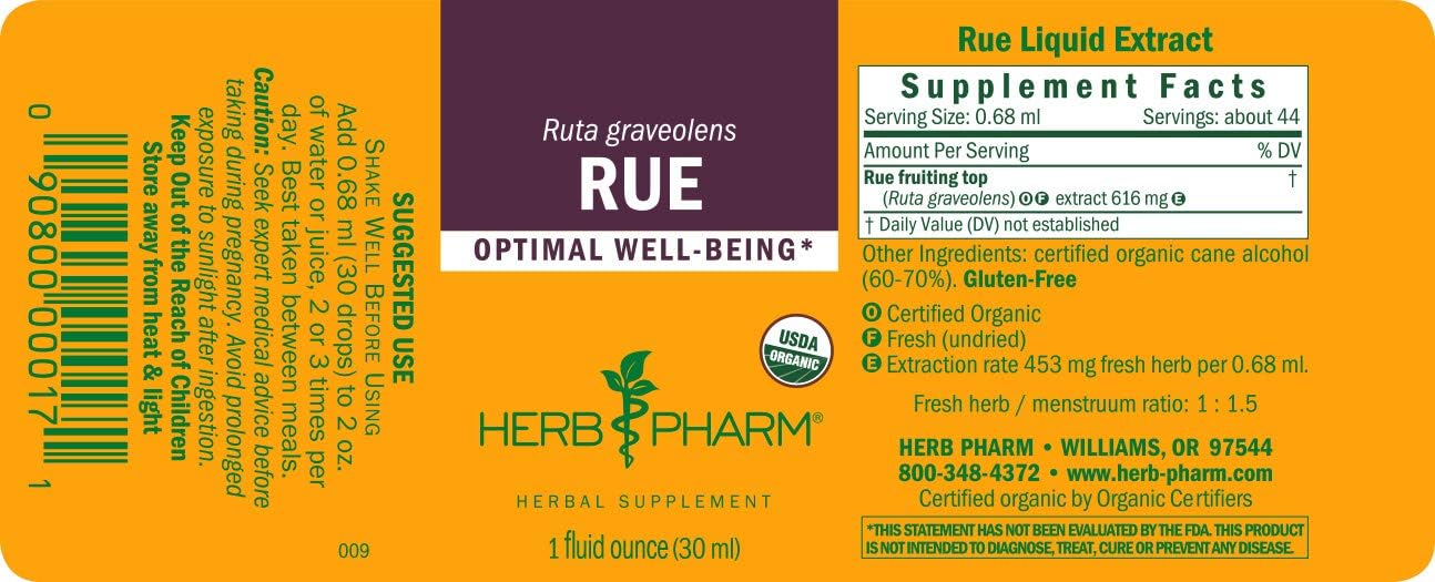 Rue Liquid Extract by Herb Pharm