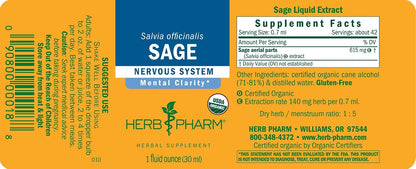 Sage Liquid Extract by Herb Pharm