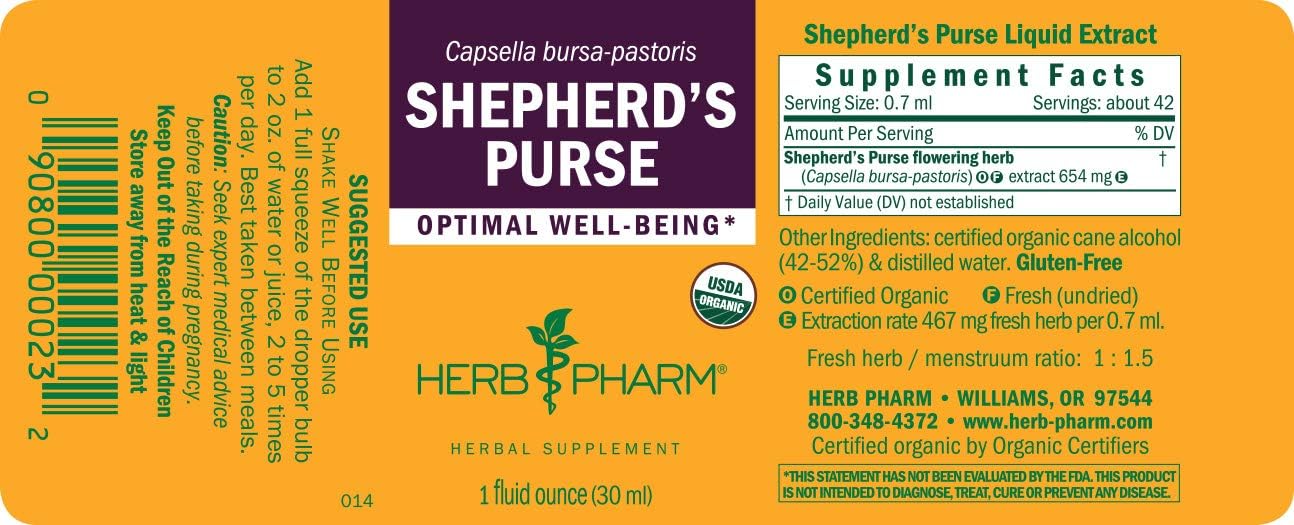Shepard's Purse Liquid Extract by Herb Pharm