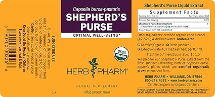 Shepard's Purse Liquid Extract by Herb Pharm