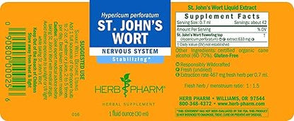 St John's Wort Liquid Extract by Herb Pharm