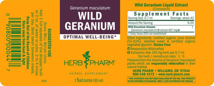 Wild Geranium Liquid Extract by Herb Pharm
