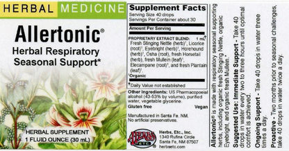 Allertonic Liquid Tincture by Herbs Etc