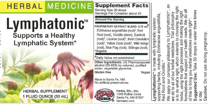 Lymphatonic Liquid Tincture by Herbs Etc