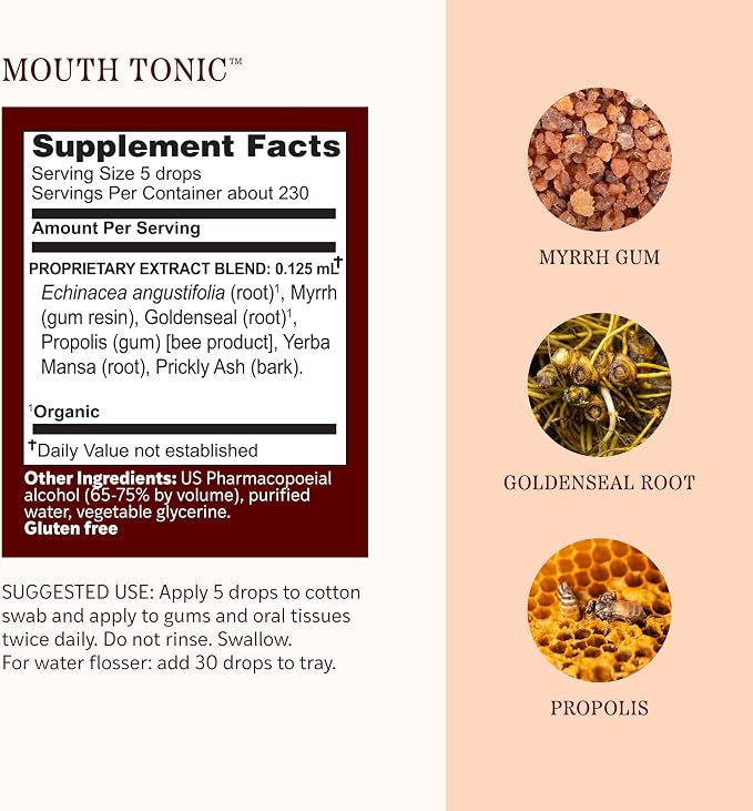 Mouth Tonic Liquid Tincture by Herbs Etc