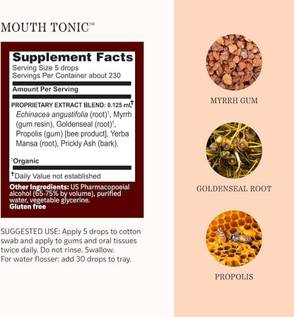 Mouth Tonic Liquid Tincture by Herbs Etc