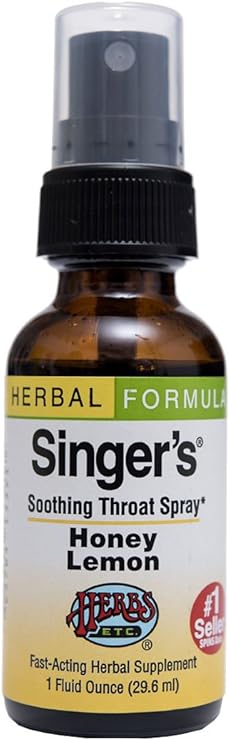 Singer's Honey Lemon Throat Spray by Herbs Etc