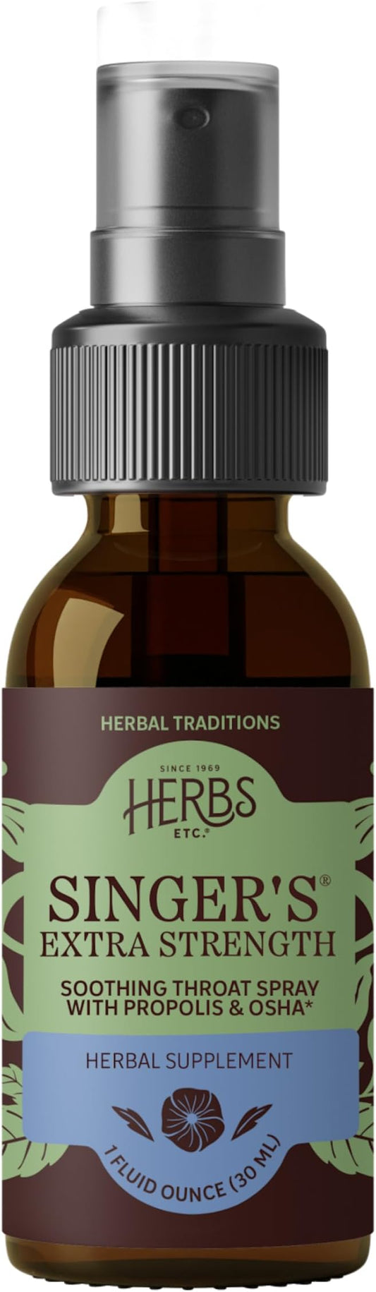 Singer's Extra Strength Soothing Throat Spray by Herbs Etc