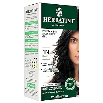 Black Permanent Hair Color by Herbatint