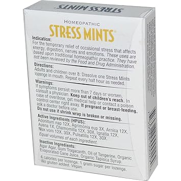 Homeopathic Stress Mints Peppermint by Historical Remedies