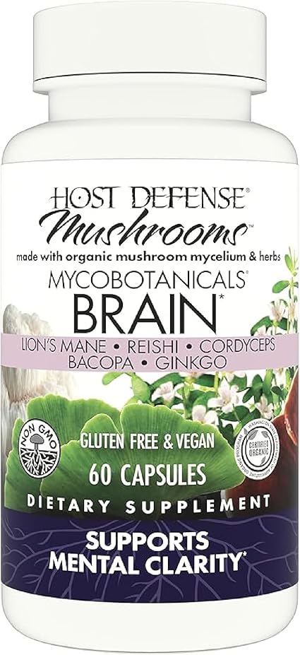 MycoBotanicals Brain Mushroom Capsules by Host Defense
