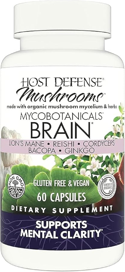MycoBotanicals Brain Mushroom Capsules by Host Defense