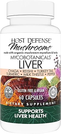MycoBotanicals Mushroom Liver Capsules by Host Defense