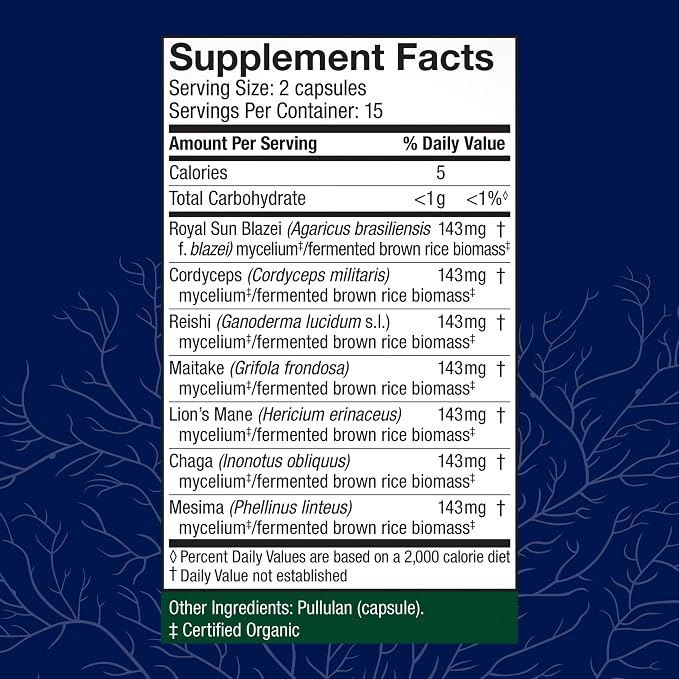 Stamets 7 Mushroom Capsules by Host Defense